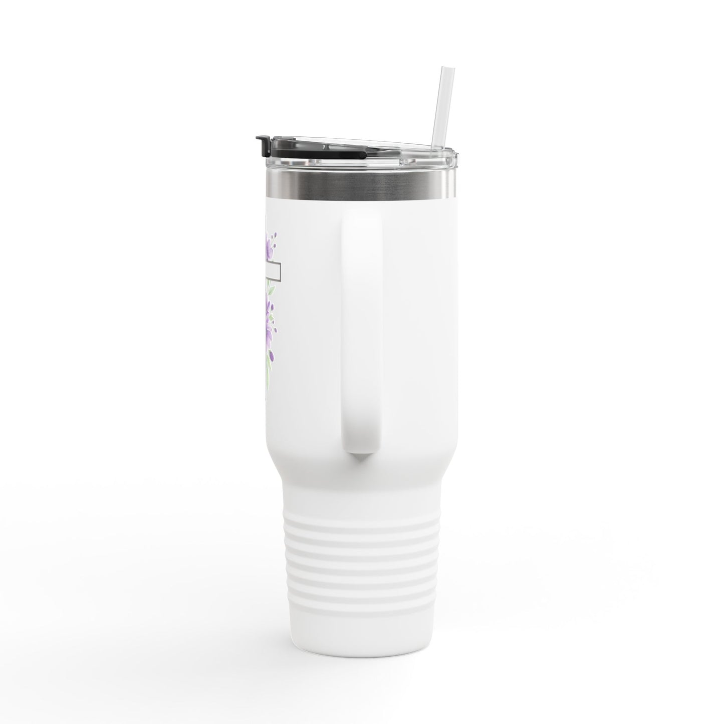 Floral Cross Insulated Mug 40oz