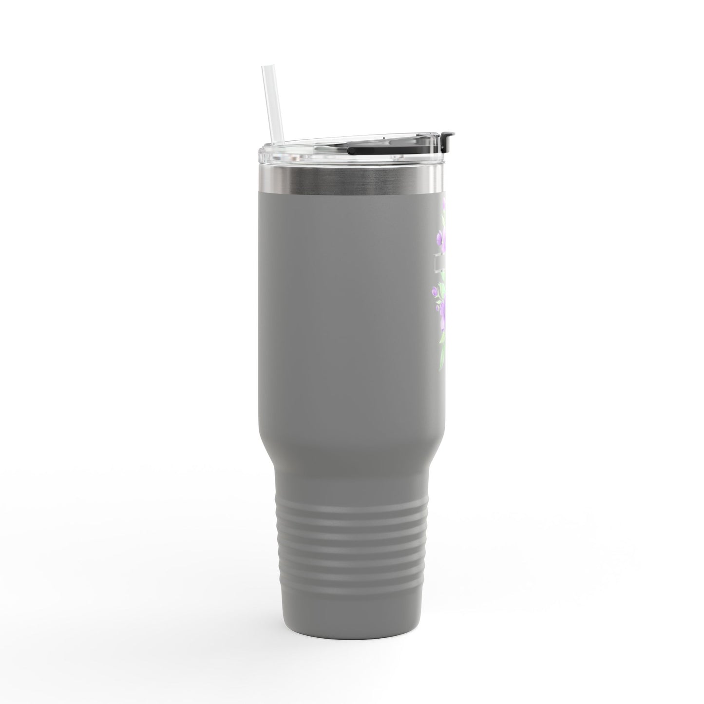 Floral Cross Insulated Mug 40oz