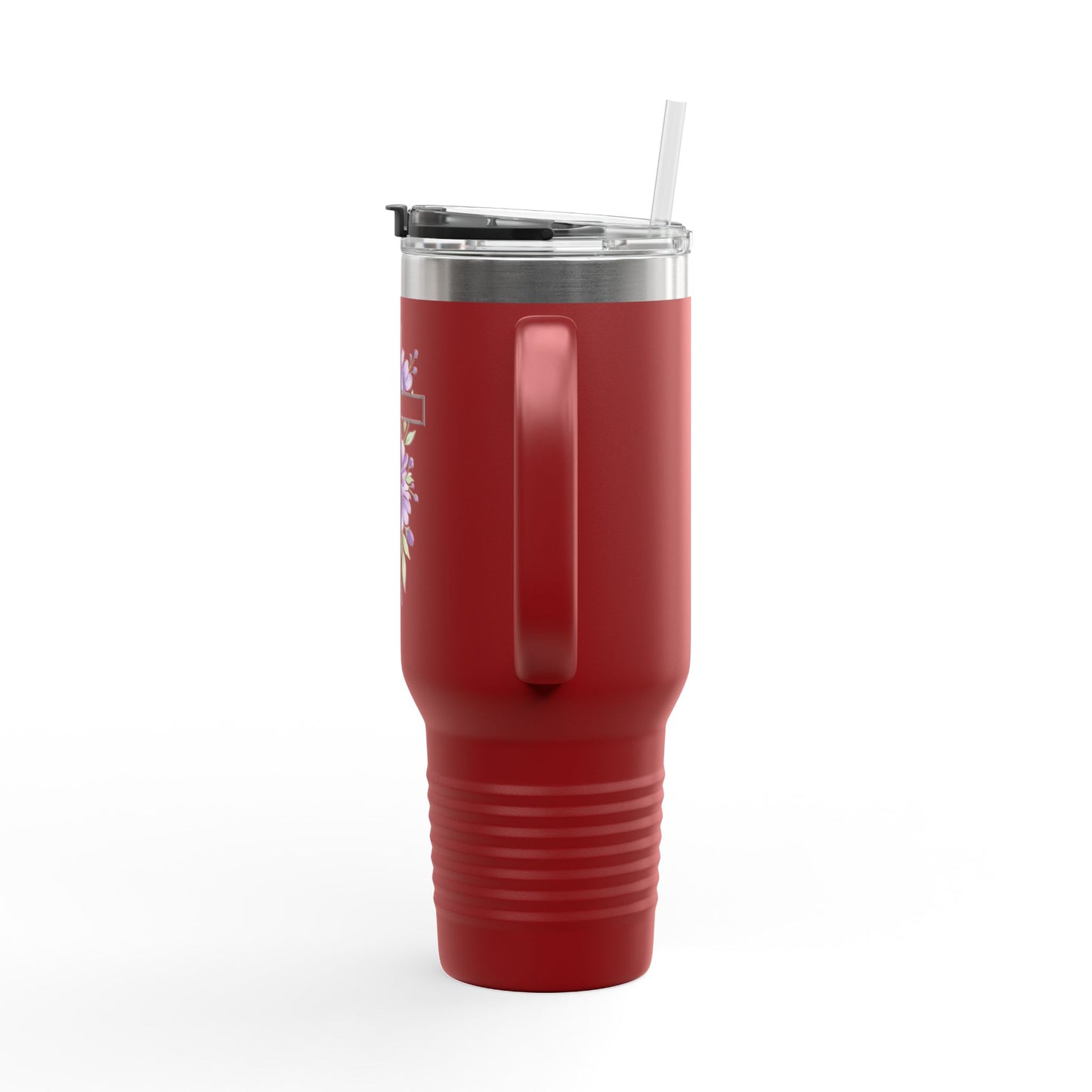 Floral Cross Insulated Mug 40oz