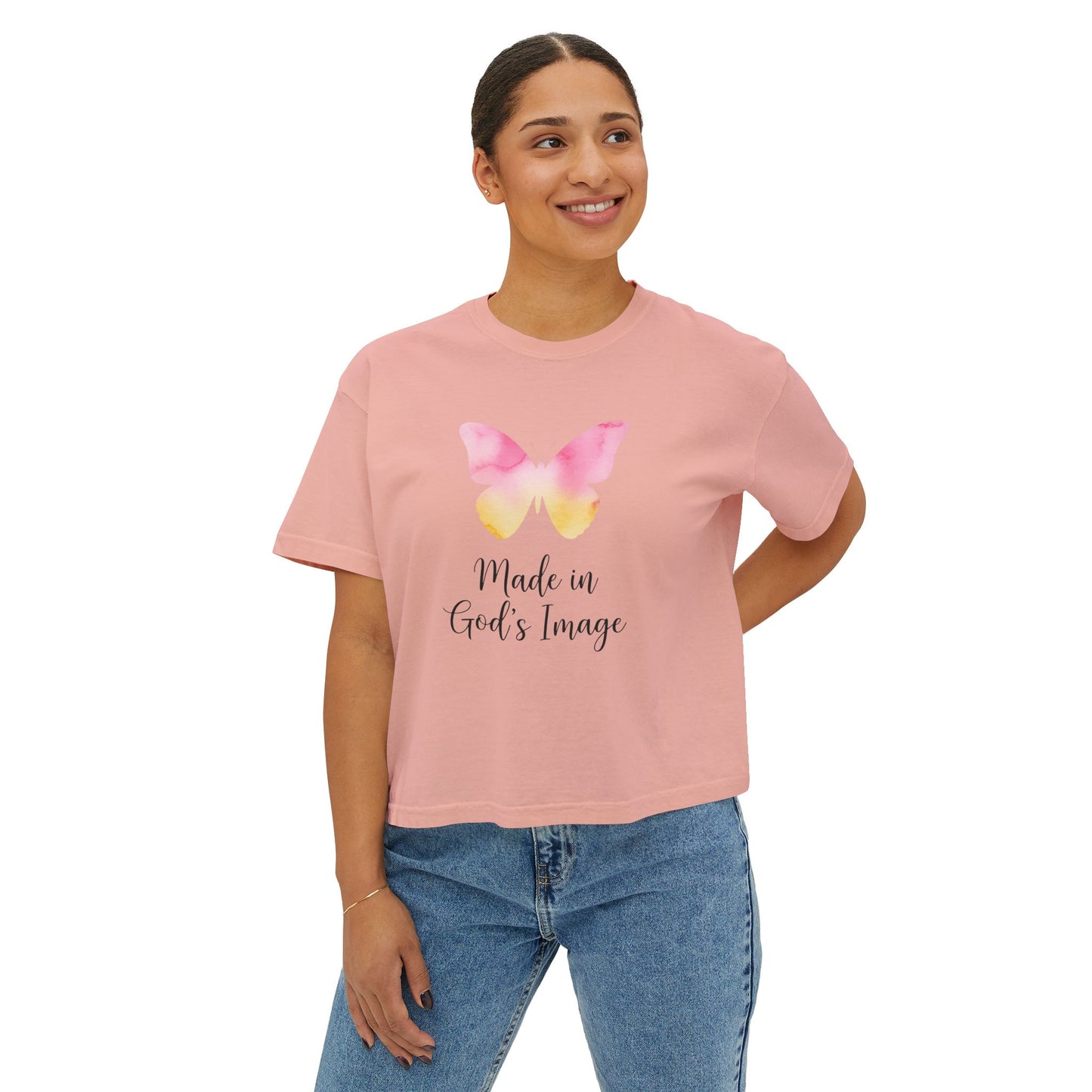 Made In God's Image Boxy Tee