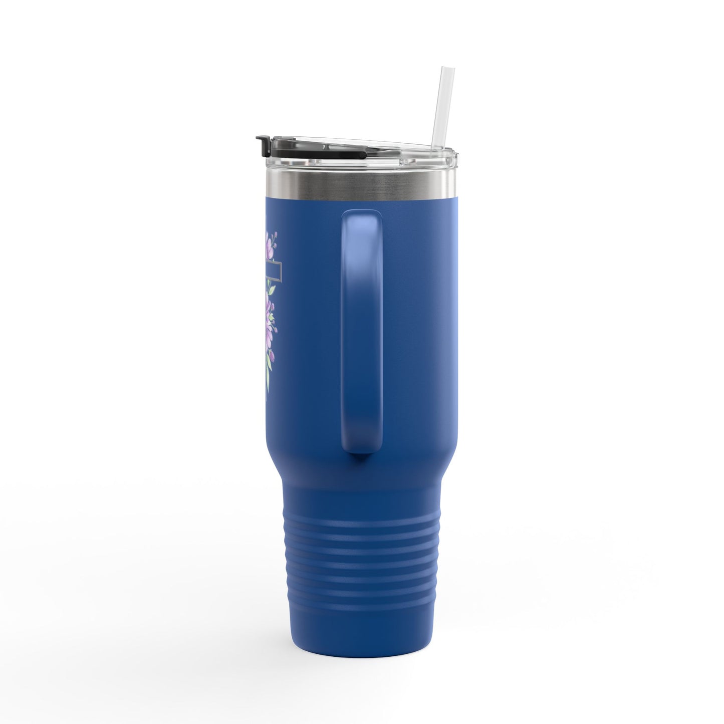 Floral Cross Insulated Mug 40oz