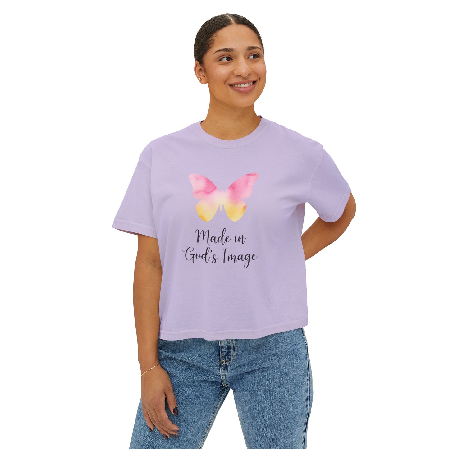 Made In God's Image Boxy Tee
