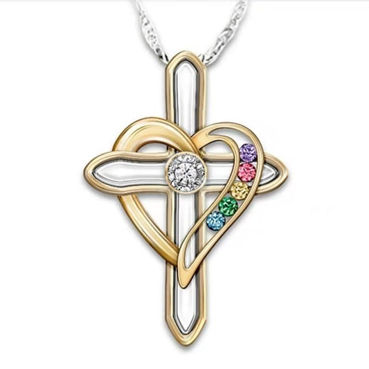 Promise of Faith & Love Cross Necklace