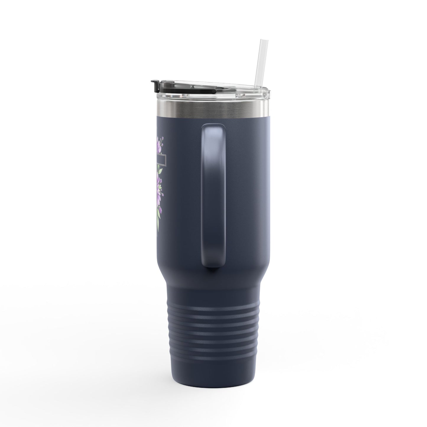 Floral Cross Insulated Mug 40oz