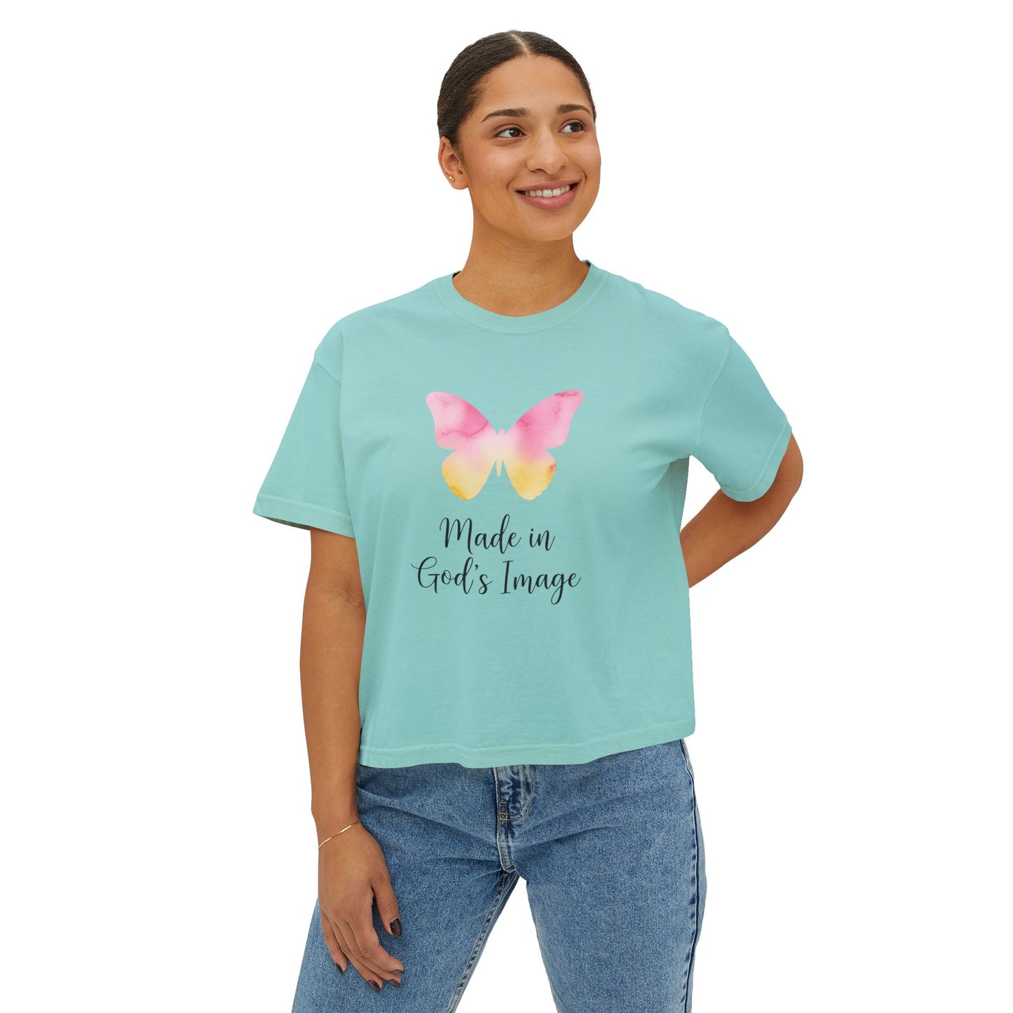 Made In God's Image Boxy Tee