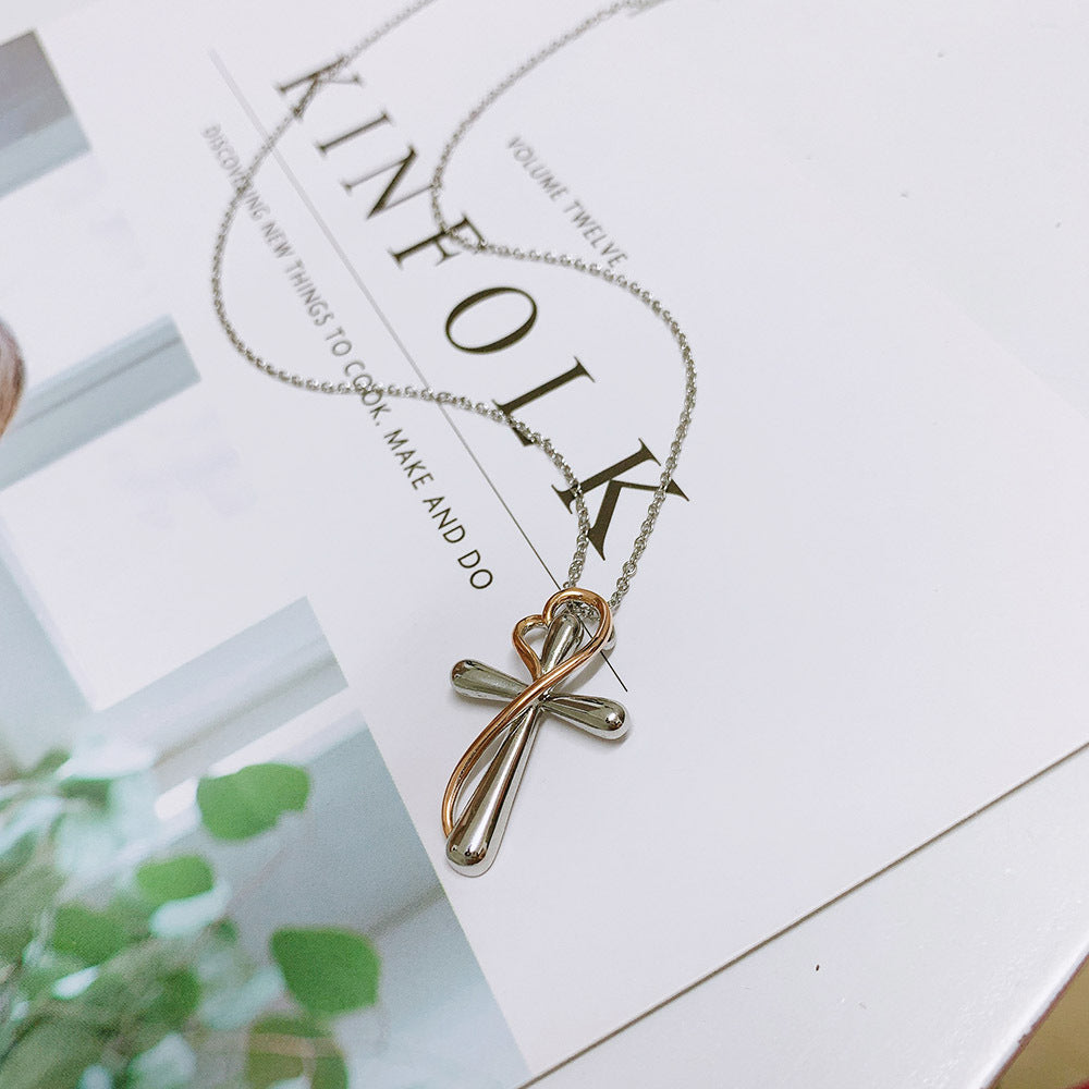 Bound by Love & Faith Cross Necklace